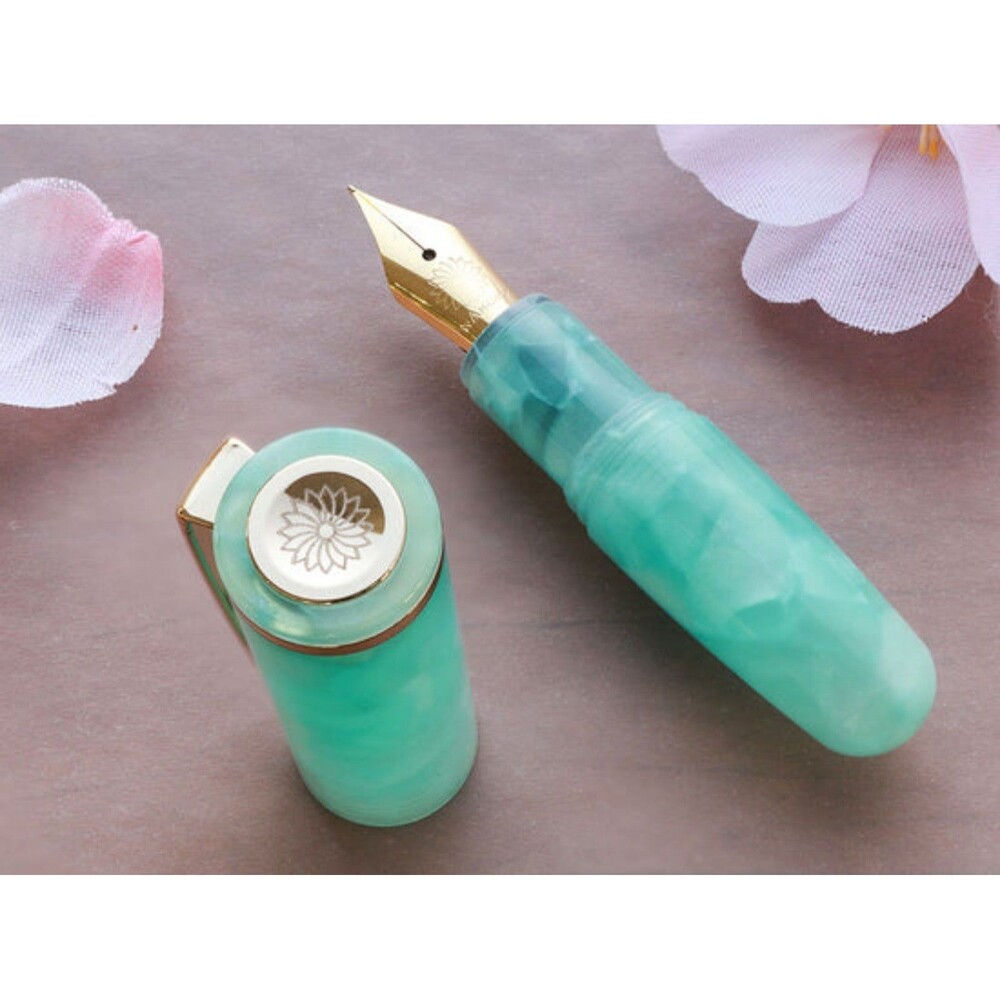 Acrylic Aqua green mini fountain pen
